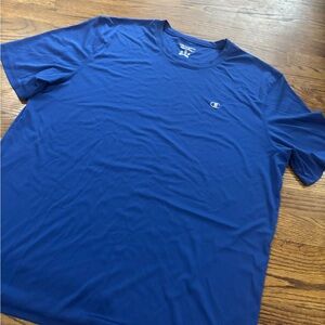 Champion DuoDry Mens Blue Short Sleeve T-Shirt Size XL Gym Workout EUC